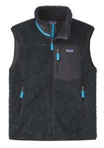 Patagonia Classic Retro-X Fleece Weste •Herren M• Deep High Pile Zip 23048 Navy Blau - Bild 1 von 10