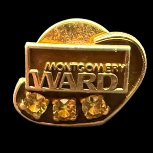 VTG Montgomery Ward 15 Year Service Award Badge Lapel Pin 14k Gold 2.28 GRAMS - Picture 1 of 4