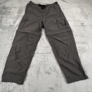REI Convertible Pants Mens Medium 30 Gray Nylon UPF 50+ Hiking Zip Off Outdoor - Picture 1 of 12