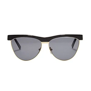 Bob Sdrunk Lizzie Black and Gold Gray Sunglasses - Picture 1 of 9
