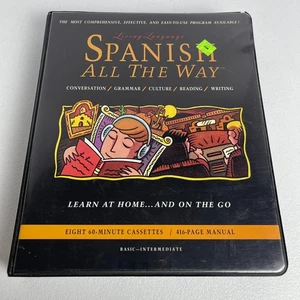 Spanish All The Way - 8 60 minutes lessons on cassettes and 416 pg manual - Imagen 1 de 6