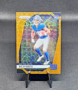 2024 Panini Prizm Orange Lazer Prizm MALIK NABERS (RC) #370 NY Giants SP MINT - Picture 1 of 3