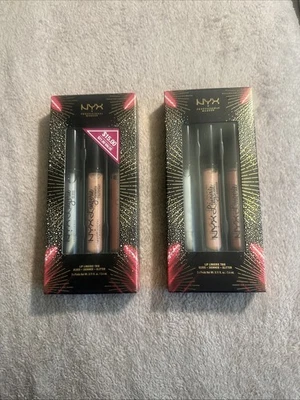 NYX Lip Lingerie Trio Gloss Shimmer Glitter Double Pack - Image 1 of 2