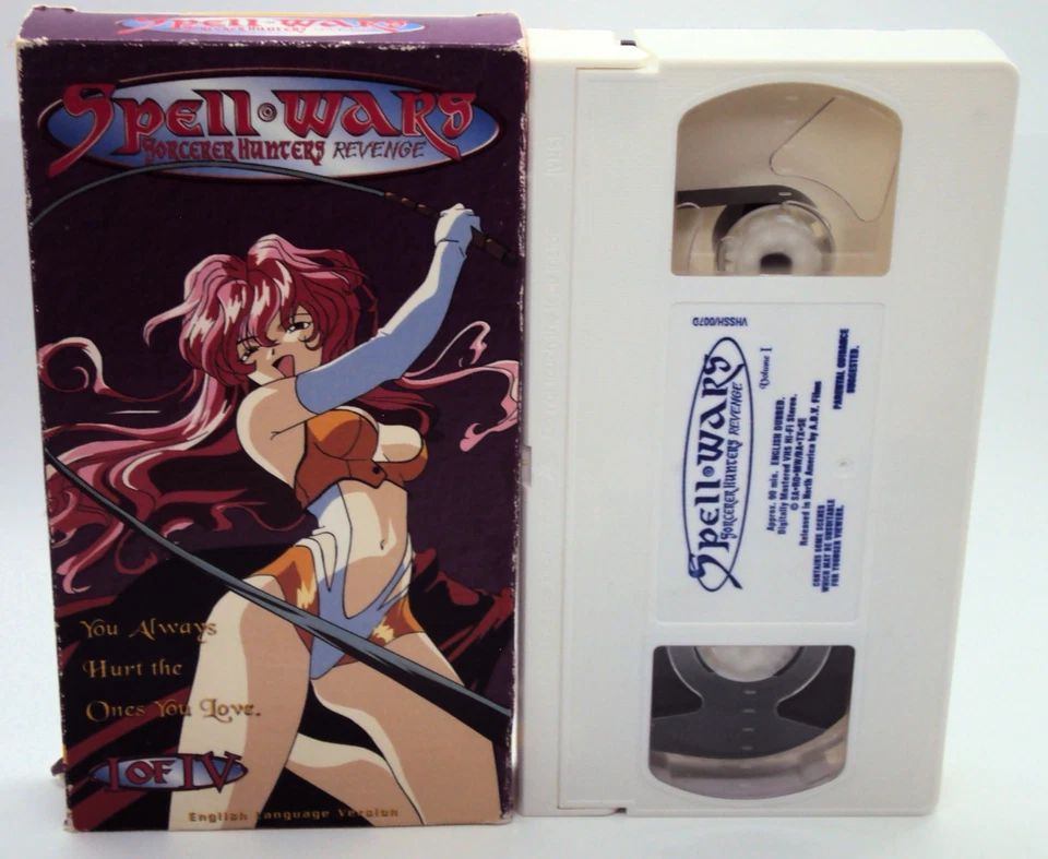 SPELL WARS SORCERER HUNTERS REVENGE VHS I of IV English Language Dub Anime - Image 1 of 4