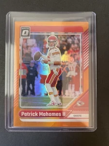 2024 Donruss Optic Patrick Mahomes II Orange Parallel 097/249 - Card #94 - Picture 1 of 3