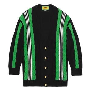 Gucci Adidas Women’s GG Striped Knitted Cardigan Sweater Size Small Retail €1800 - Picture 1 of 9