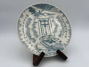 Rare 1950s Kettlesprings Kilns Wabash Indiana First Electric Light Plate 26 cm - Picture 1 of 6