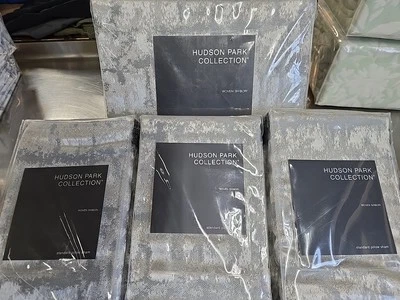 Hudson Park Woven Shibori Comforter Cover & 3  Standard Shams - Image 1 of 4