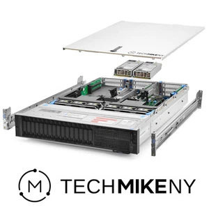 Dell PowerEdge R740 Server 2x Gold 6134 3.20Ghz 16-Core 128GB RAM 16x 600GB 15K - Picture 1 of 5