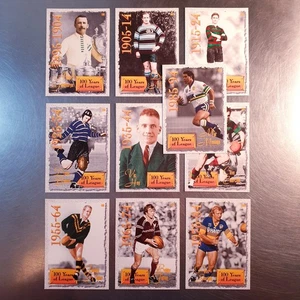 1995 Rugby League Serie 2 **100 Años de Liga (10 Cartas) Tarjetas Base NRL - Imagen 1 de 3