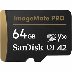 SanDisk SDSQXBZ-064G-AWCKA 64GB ImageMate PRO microSDXC UHS-1 Memory Card 🚚💨 - Picture 1 of 2