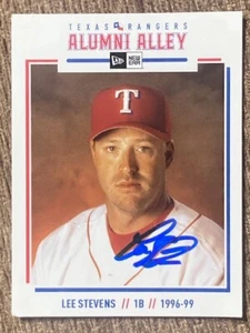 Lee Stevens signierte Texas Rangers Alumni Legacy Karte - Bild 1 von 1