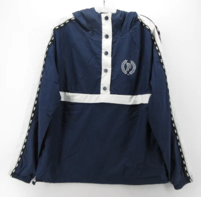 Chaqueta ROSA Victorias Secret Mujer XS Pequeña Azul Anorak Sudadera con Capucha Lentejuelas Brillantes Foto 1 de 4