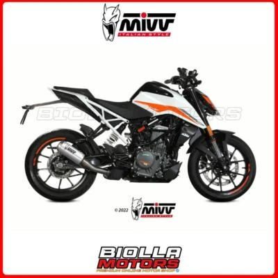 SCARICO MIVV MK3 KTM 390 DUKE 390 2021-2022 ST. STEEL ORIGINAL KT.025.SM3X Euro5 - Immagine 1 di 4