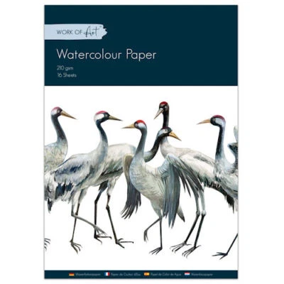 TALLON INTERNATIONAL LTD Water Colour Paper - 16 Sheets High Quality Artist Colouring Painting Sketch