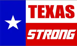 Texas Strong Hurricane Bumper sticker decal Flag Support Graphic Harvey - Bild 1 von 1