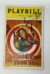 PLAYBILL Magazine Annie Get Your Gun Signed Bernadette Peters Tom Wopat Theatre - Picture 1 of 8