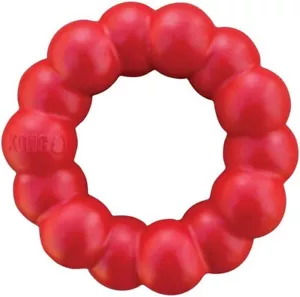 KONG - Ring - Durable Rubber Dog Chew Toy - For Small/Medium Dogs - Picture 1 of 6