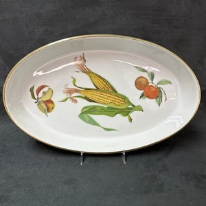 Royal Worcester * EVESHAM 14 1/2 Zoll OVALE BÄCKERSCHALE *ORANGE*APFEL*MAIS* - Bild 1 von 7