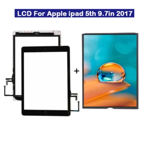 For iPad 5th 9.7" 2017 A1822/A1823 LCD Display Touch Screen Digitizer+Button Lot - Picture 1 of 16
