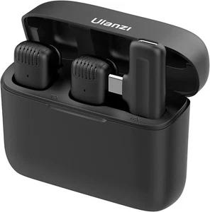 J12 Wireless Lavalier Microphone for Type-C/iPhone, 2-in-1 Mic, 65Ft Range - Picture 1 of 10
