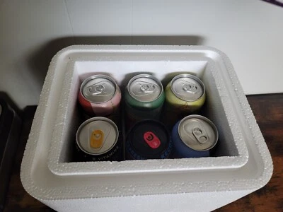 Styrofoam Shipping Box Insulated Cold Package/Disp. Fish Bait Cooler 11x10x9" - Image 1 of 4