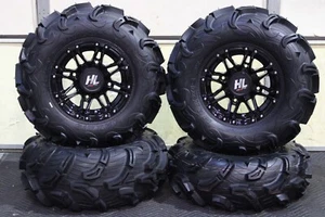 KAWASAKI MULE PRO FXT 26" MAXXIS ZILLA ATV TIRE & HL3 BLK WHEEL KIT 11K - Picture 1 of 7