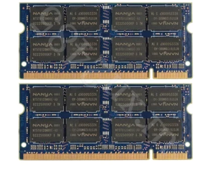 NANYA 2GB(2x1GB)PC2-5300S 667MHz  DDR2 RAM MEMORY LAPTOP MACBOOK APPLE - Image 1 of 3