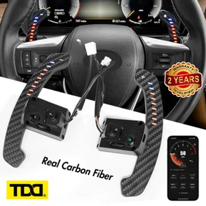 Carbon Fiber Steering Wheel Magnetic LED Paddle Shifters for Infiniti QX50 QX60 - Picture 1 of 6