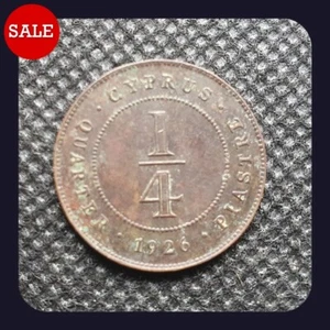 CY 497 | 1926 Cyprus 1/4 Piastre - Rare Coin in Good Condition - Picture 1 of 3