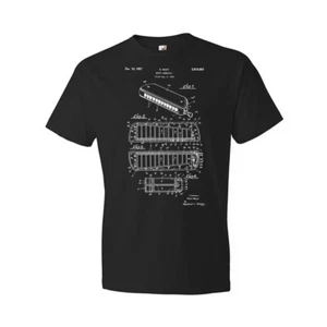 Chromatische Mundharmonika Lack Shirt Musikliebhaber Geschenke Lehrer Geschenke Musik T-Shirts - Bild 1 von 11