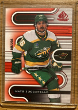 2022-23 Upper Deck SP Game Used Red 74 MATS ZUCCARELLO Minnesota Wild #'d /235