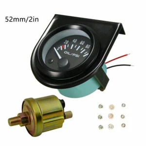 2" 52mm Digital LED Oil Press Pressure Gauge 1/8 NPT Sensor Sender 0-100PSI 12V - Picture 1 of 9