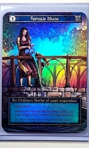 Sorcery Contested Realm TCG Alpha Ordinary Foil Fenvale Muse Art Jeff A. Menges - Picture 1 of 3