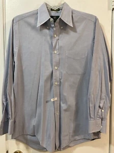 CLUB ROOM Long Sleeve Button Up Oxford Shirt Collared Light Blue Men's 15.5 34 - Picture 1 of 7