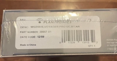 Plantronics WG200/B Voyager Pro UC Bluetooth Ear-Hook USB Headset NEW - Image 1 of 2