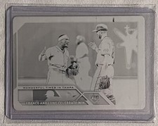 2023 Topps Update Wander Franco Brandon Lowe Black Printing Plate 1/1 US138