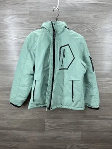 Suokeni Waterproof Ski Jacket Warm Hooded jacket Pea Green Women’s Size M - Picture 1 of 4
