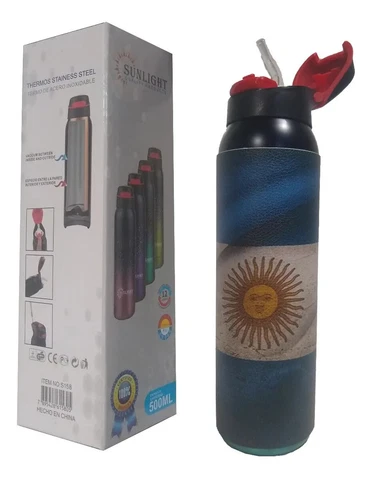 Botella deportiva Argentina 500 ml bandera Argentina Cover