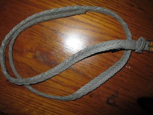 Cintura intrecciata grigia 44" bambina nuova senza etichetta - Foto 1 di 1