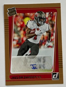 2021 Donruss Rated Rookie Bronze Buccaneers Jaelon Darden RC Auto WHC206 - Picture 1 of 3