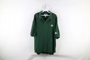 Vtg 90s Starter Pro Line Mens Large Distressed Green Bay Packers Football Polo - Picture 1 of 16