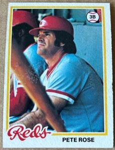 Tarjeta Pete Rose 1978 Topps #20 excelente estado mancha de goma/cera - Imagen 1 de 2