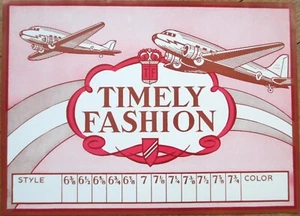 Luftfahrt Hutschachtel 40er Jahre Label DC-3 Flugzeug Art Deco zeitgemäße Mode - Bild 1 von 1
