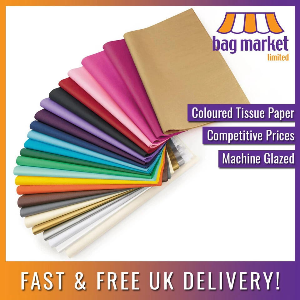 Coloured Tissue Paper 18gsm - Acid Free | 20" x 30" (500x750mm) | Packing/Gift - Image 1 of 2