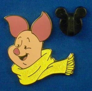 Ferkel Winnie Puuh und Freunde Winter Schal Glitzer Pin # 57517 - Bild 1 von 3