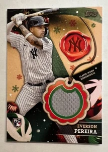 2024 Topps Holiday Everson Pereira R/C Relic - Picture 1 of 2