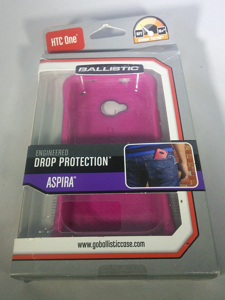 AGF Ballistic Aspira Case for HTC One / M7  Pink - Image 1 of 2