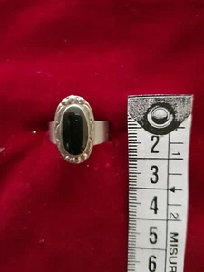 HARD STONE METAL RING METAL RING WITH HARD STONE PUNK DARK EMO #40 - Picture 1 of 3