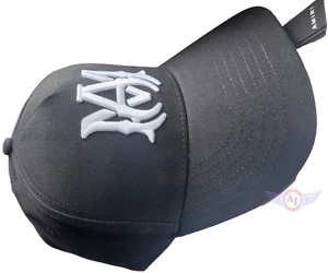 AMIRI Baseball Black Cap sport flat Premium Hat Men Originals Solid Logo white - Picture 1 of 4